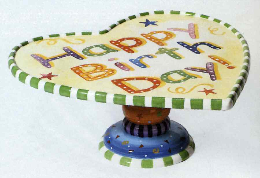 Celebrate the Day 13" Diameter Pedestal Cake Stand by Department 56-1