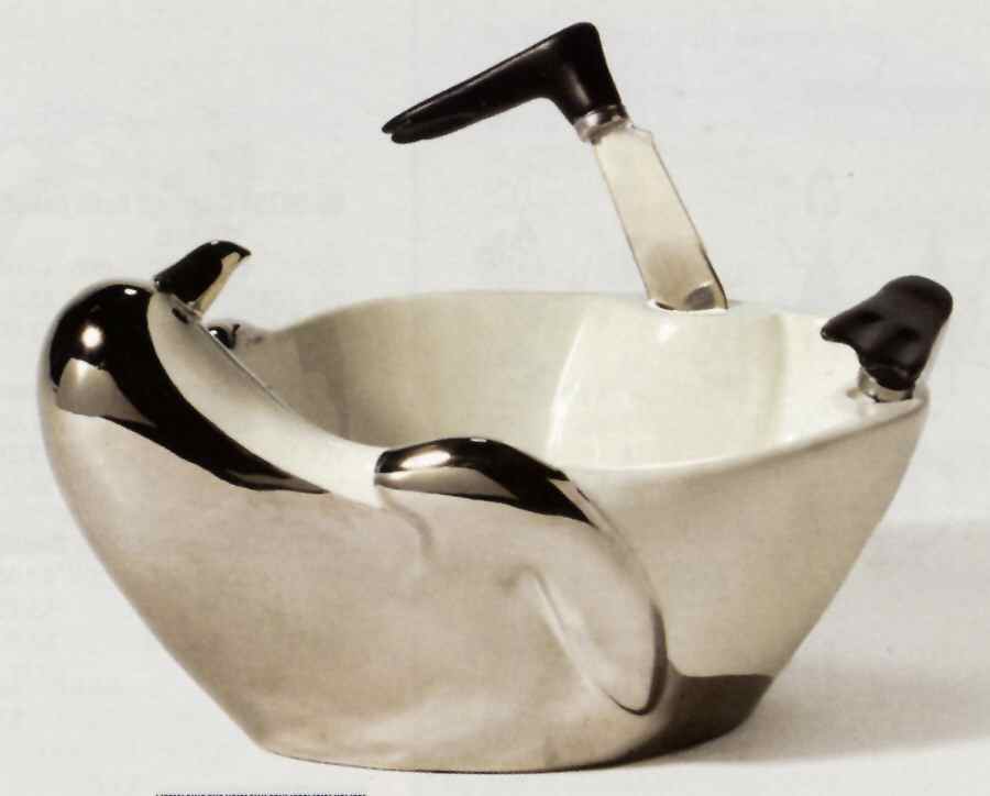 Ribbons & Ice Dip Bowl & 2 Spreader Set by Department 56-1