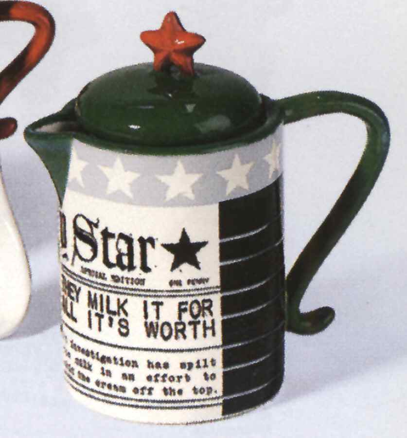 The Daily Star Creamer & Lid by Department 56-1
