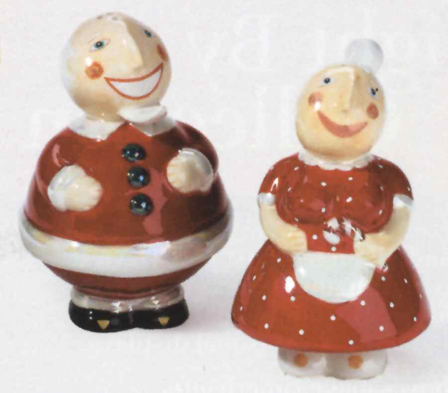 Happy Holidays Figural Salt & Pepper Set by Department 56-1