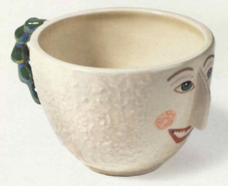 Happy Holidays Figural Tea Cup by Department 56-1