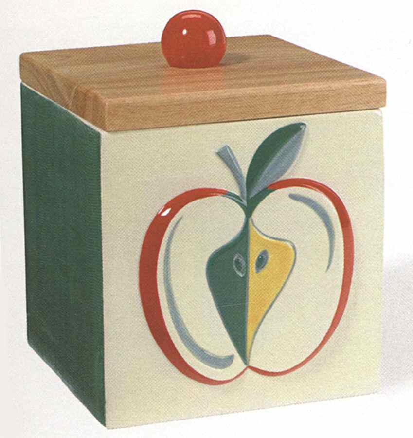 Fresh Cut Large Square Canister & Wood Lid by Department 56-1