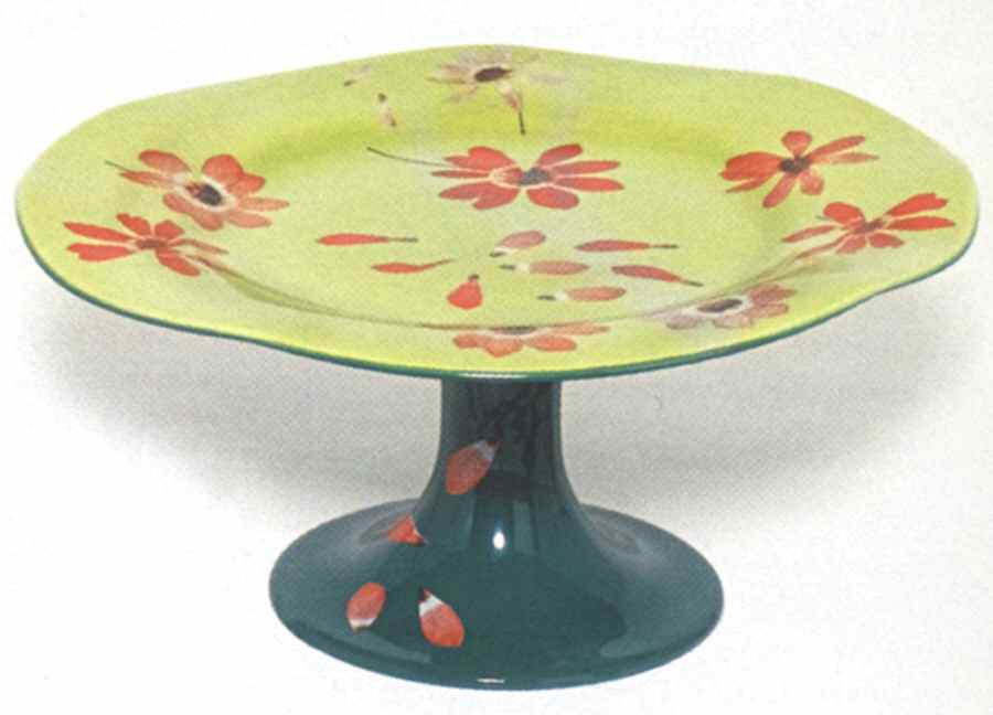 Petals (Tickle Collection) 13" Diameter Pedestal Cake Stand by Department 56-1