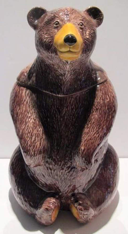 Northern Lodge Figural Cookie Jar & Lid by Dan Morris-1