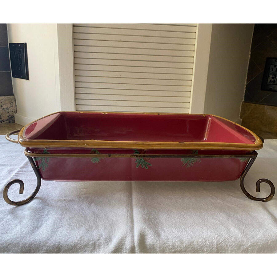 Northern Lodge 12" Lasagna W/Metal Rack by Dan Morris-1