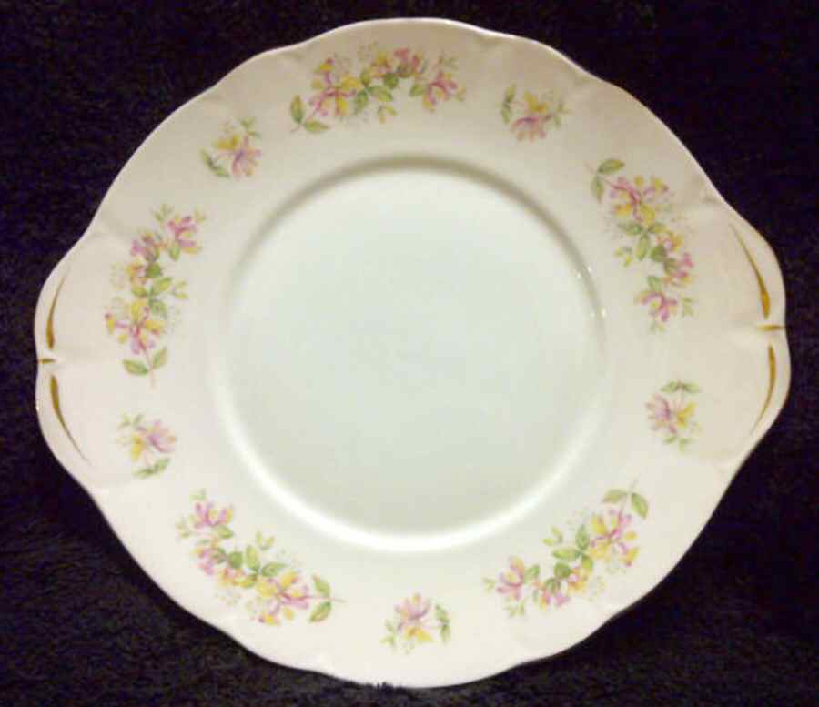 Honeysuckle Handled Cake Plate by Duchess-1
