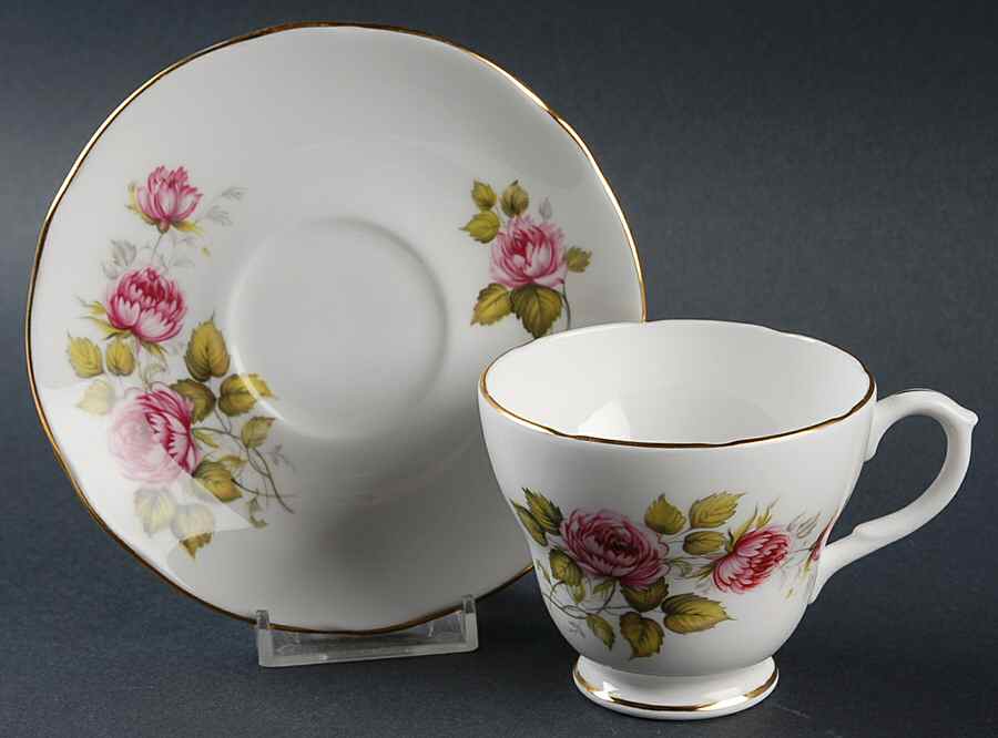 Edithe Footed Cup & Saucer Set by Duchess-1
