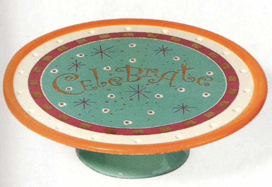 Celebrate the Day Collection 12" Diameter Pedestal Cake Stand by Department 56-1
