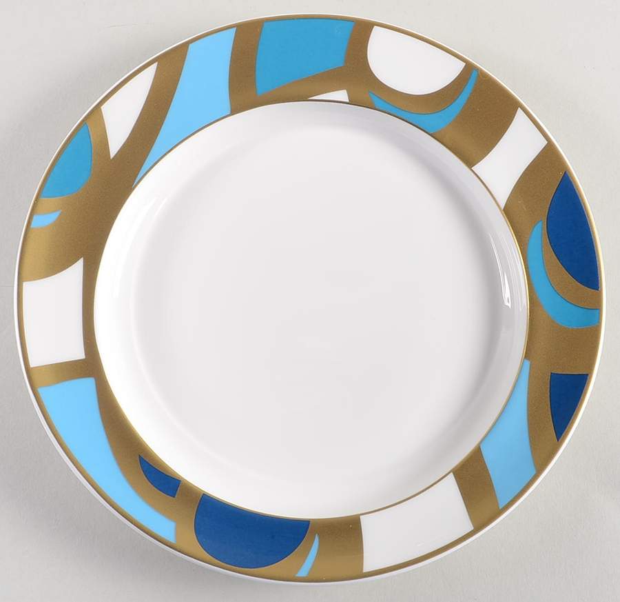 Interlude Dancing Loops Salad Plate by Diane Von Furstenberg-1