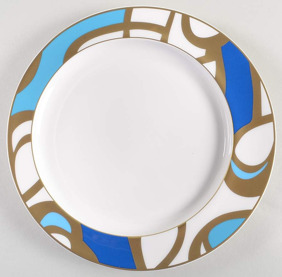 Interlude Dancing Loops Dinner Plate by Diane Von Furstenberg-1