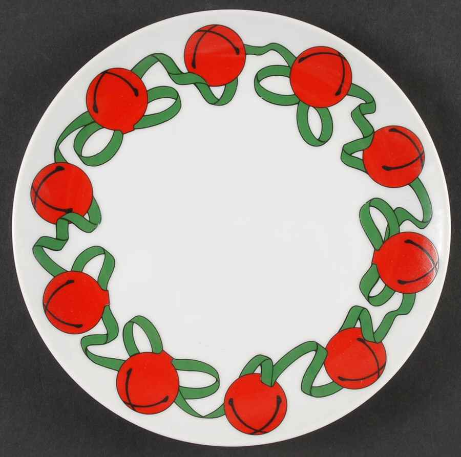 Sleighbell Salad Plate by Department 56-1