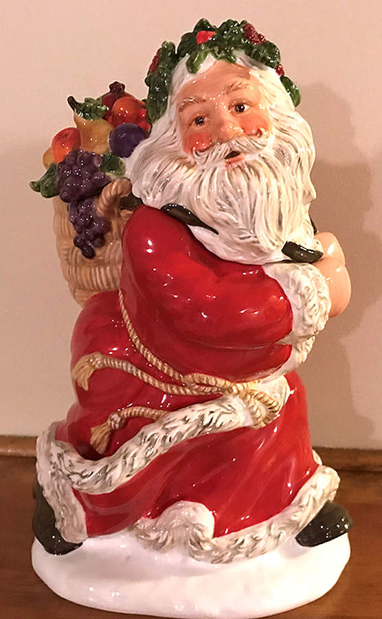 Santa Cookie Jar & Lid by Department 56-1