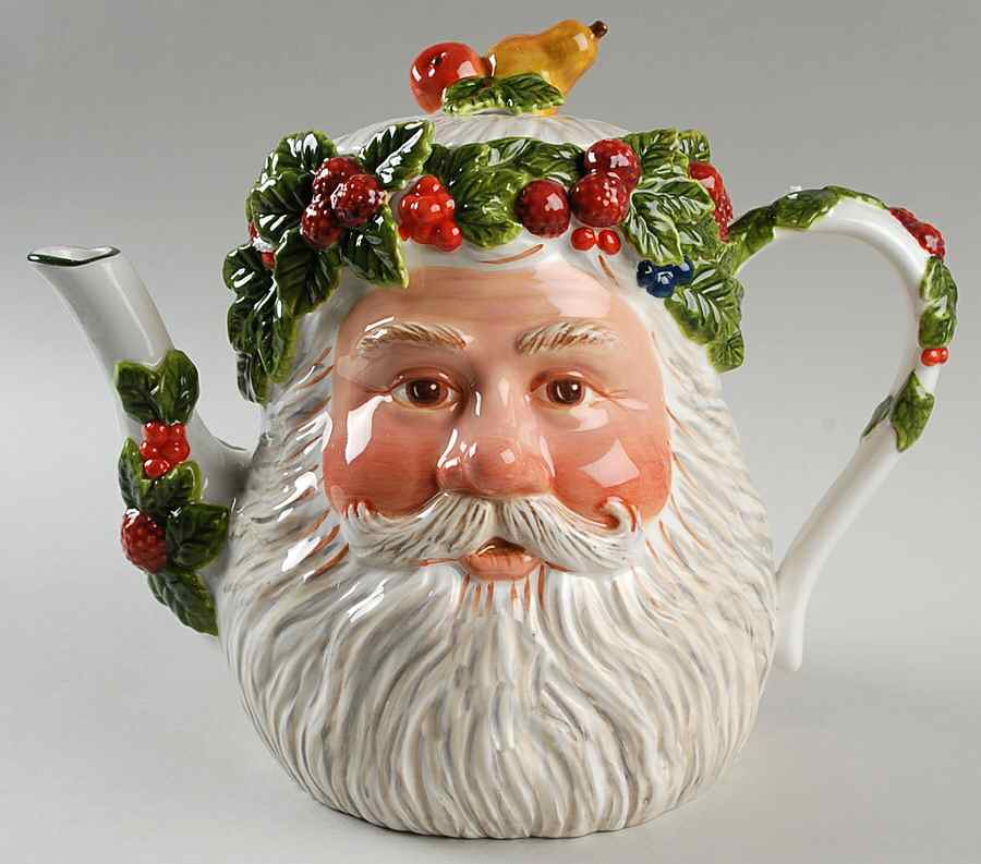 Santa Teapot & Lid by Department 56-1