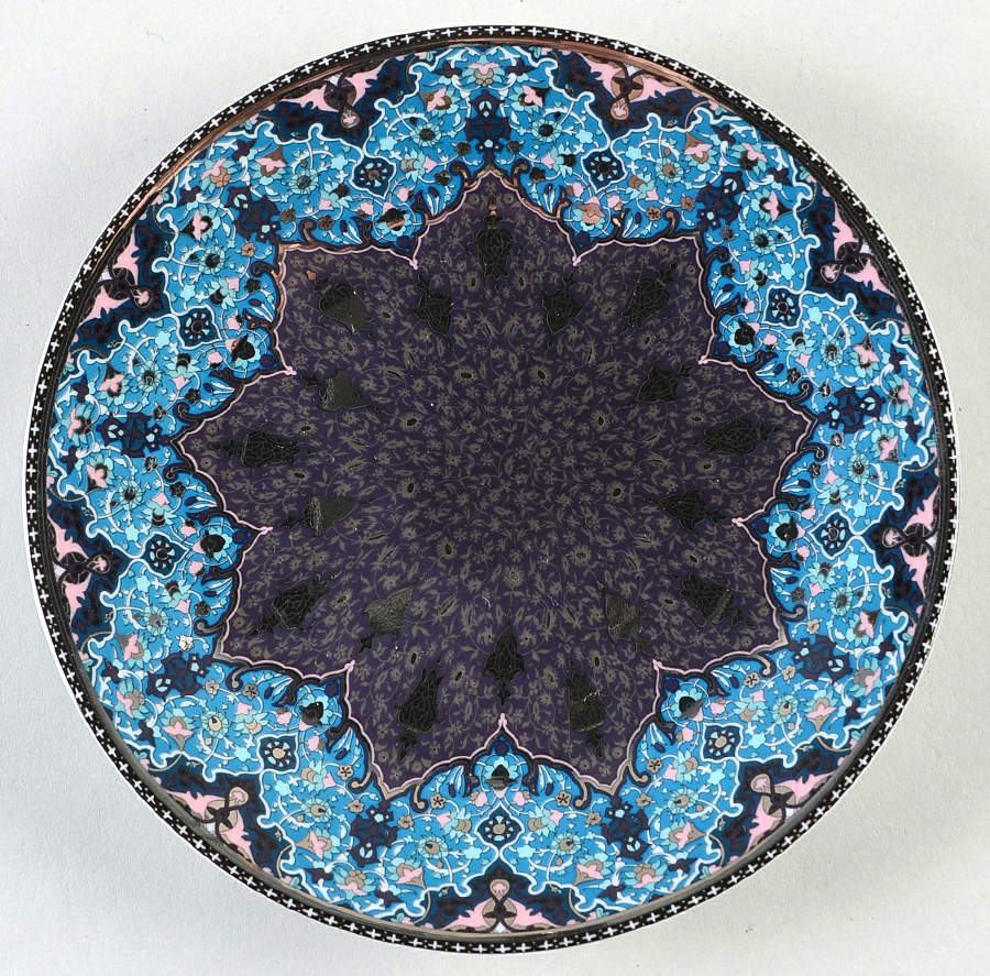 Dhara Peacock Bread & Butter Plate by Philippe Deshoulieres-1