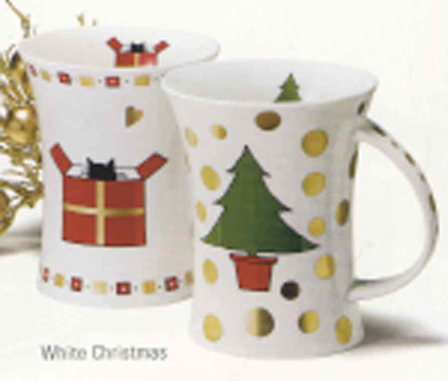 White Christmas Mug by Dunoon-1