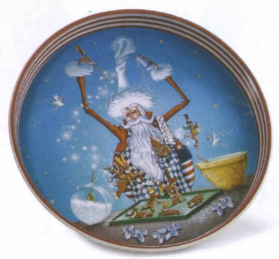 Christmas Eve 10" Round Tray by Department 56-1