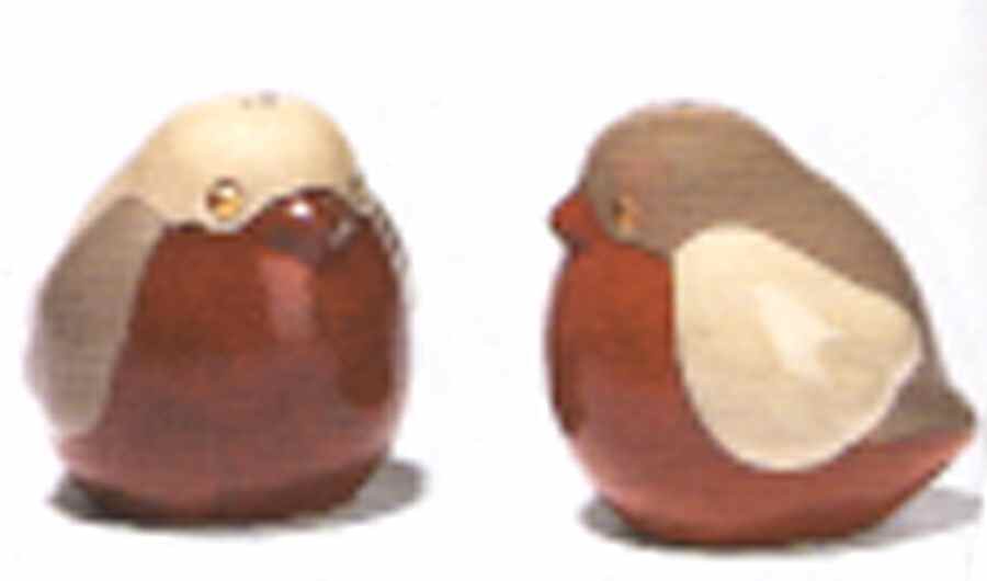 Red Oak Collection Figural Salt & Pepper Set by Department 56-1