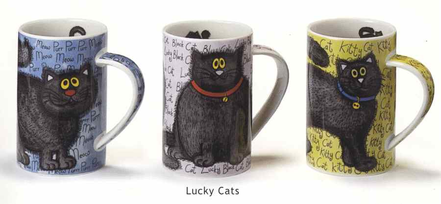 Lucky Cats Mug by Dunoon-1