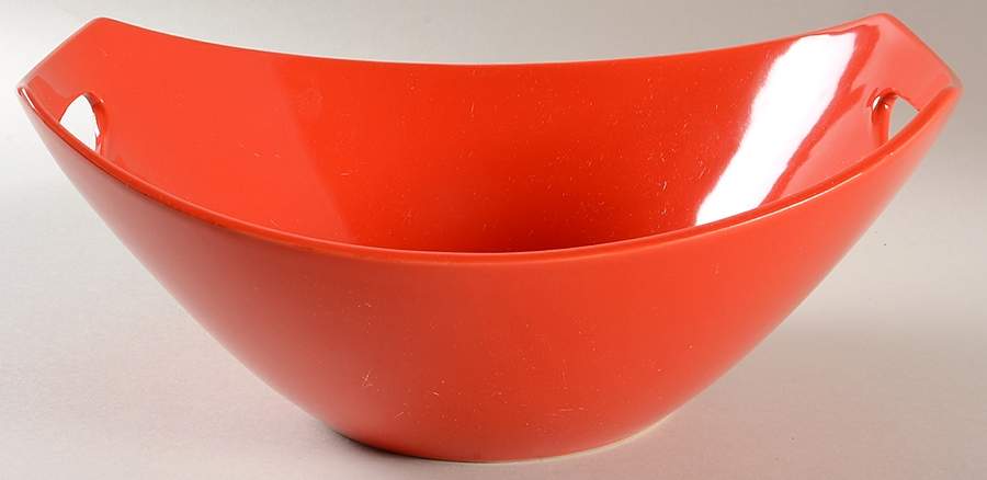 Classic Fjord Chili Red 11" Square Serving Bowl by Dansk-1