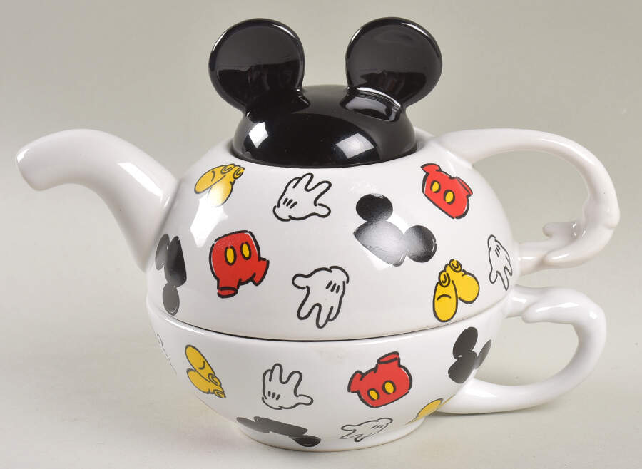DIN37 Individual Teapot & Lid with Cup by Disney-1