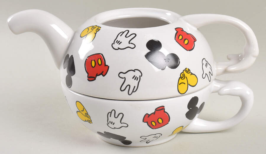 DIN37 Individual Teapot with Cup Teapot No Lid by Disney-1