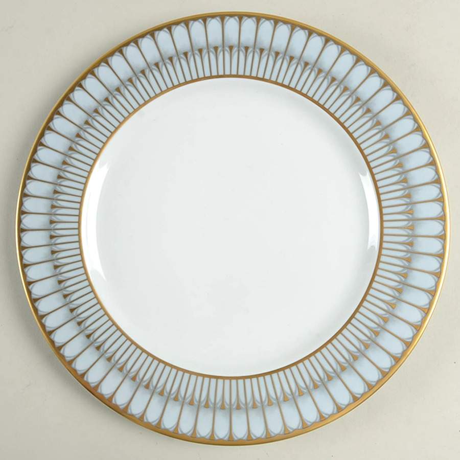 Arcades Grey Gold Dinner Plate by Philippe Deshoulieres-1