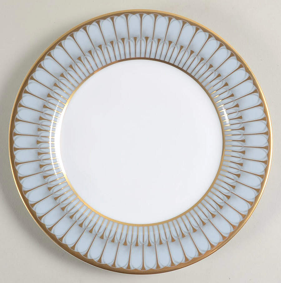 Arcades Grey Gold Salad/Dessert Plate by Philippe Deshoulieres-1