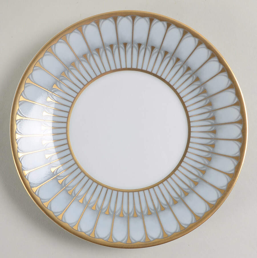 Arcades Grey Gold Saucer by Philippe Deshoulieres-1