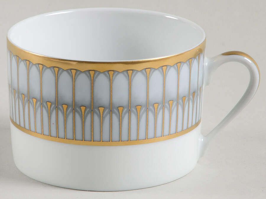 Arcades Grey Gold Flat Cup by Philippe Deshoulieres-1