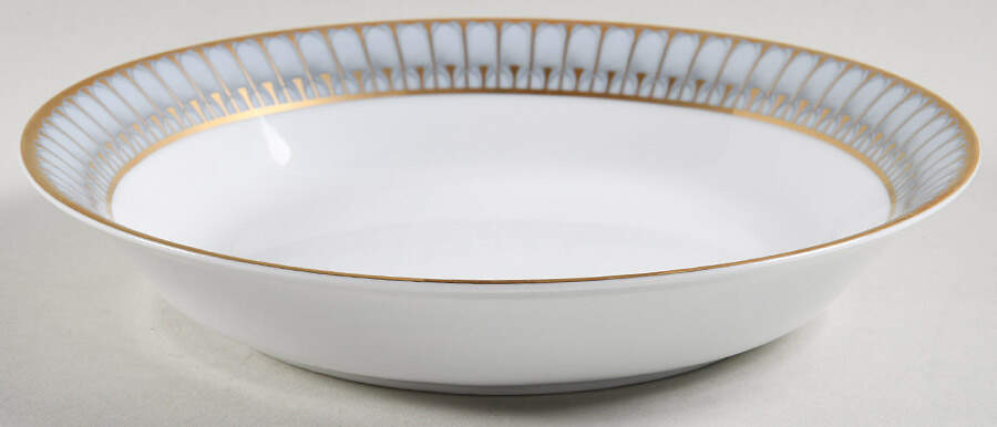Arcades Grey Gold Soup/Cereal Bowl by Philippe Deshoulieres-1