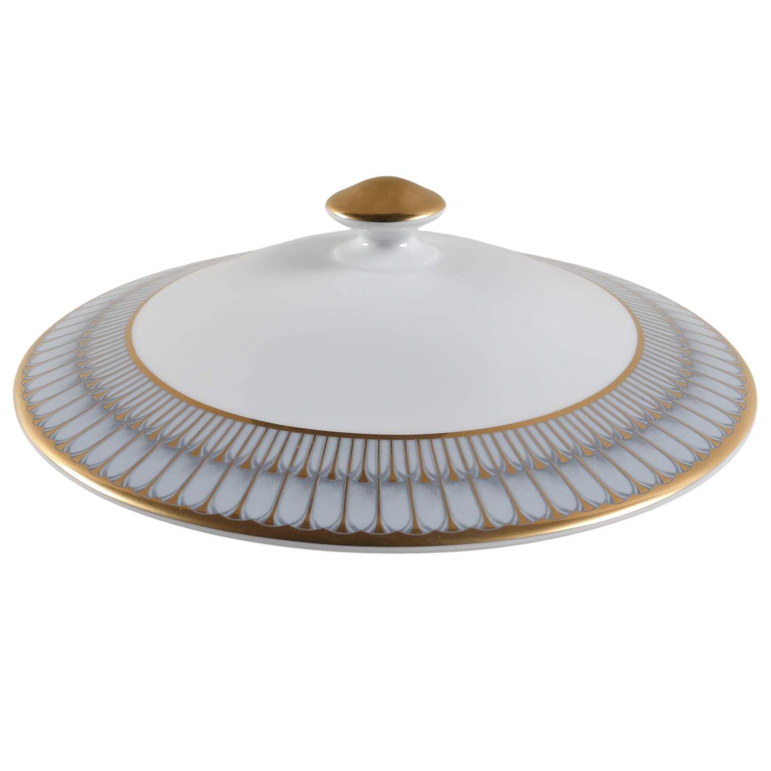 Arcades Grey Gold Lid for Tureen by Philippe Deshoulieres-1