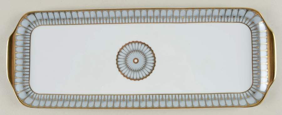 Arcades Grey Gold Large Sandwich Tray by Philippe Deshoulieres-1