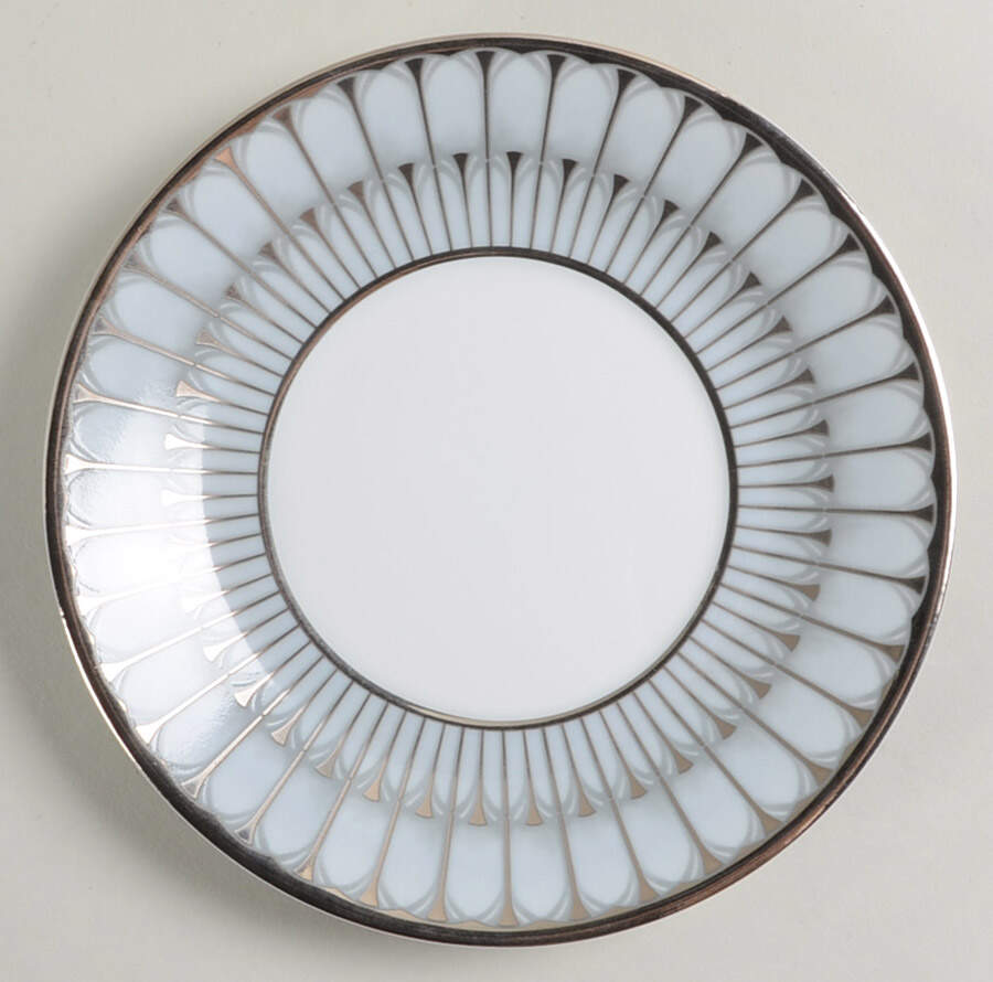 Arcades Grey Platinum Saucer by Philippe Deshoulieres-1