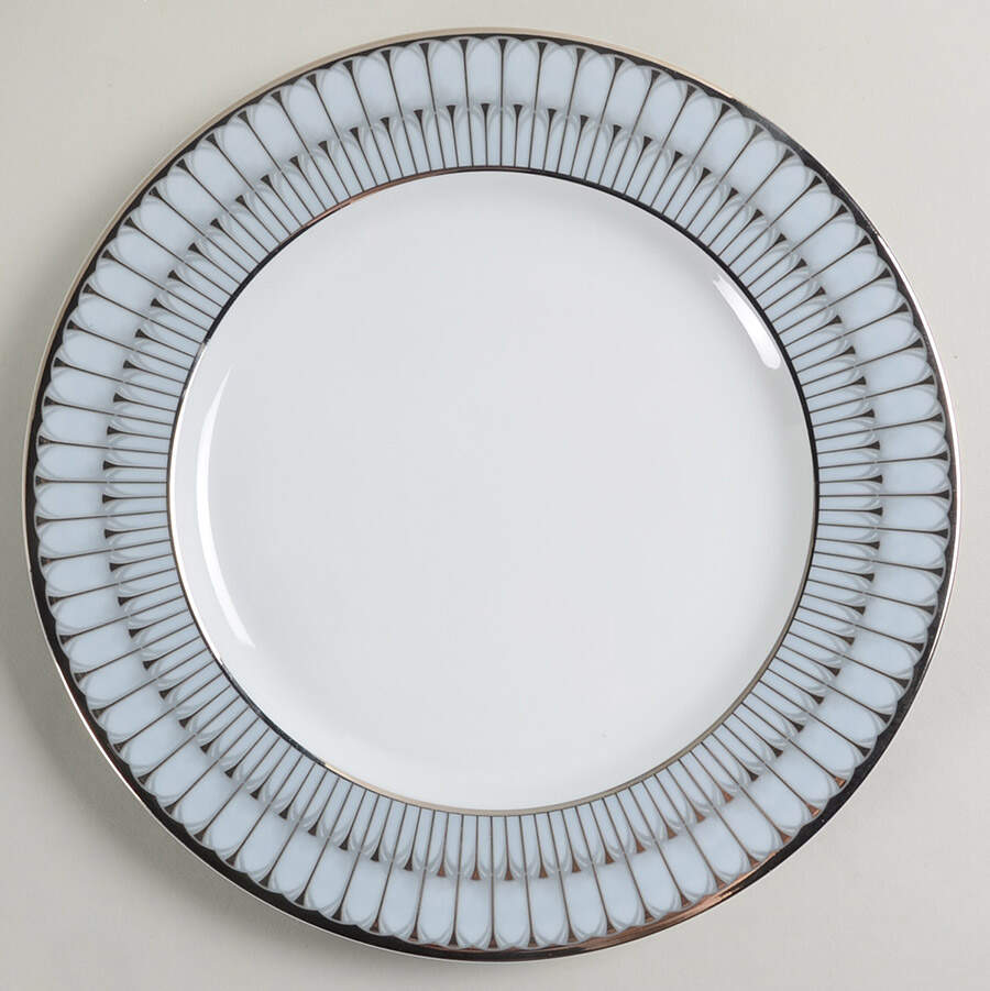 Arcades Grey Platinum Dinner Plate by Philippe Deshoulieres-1