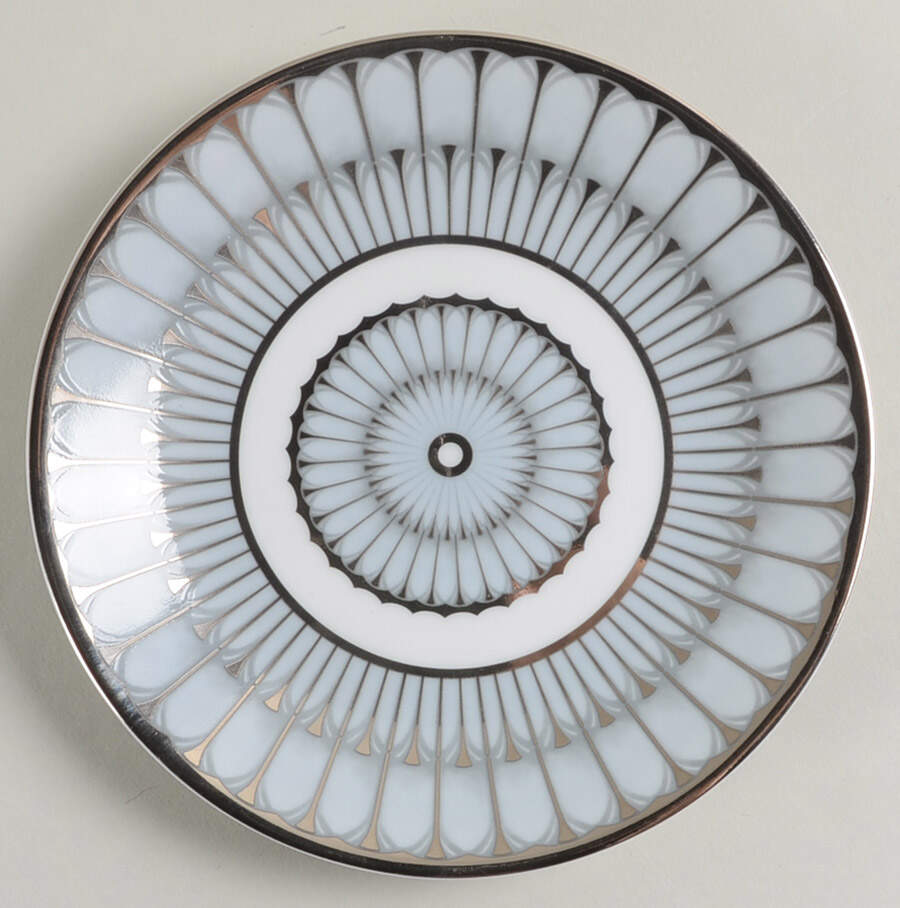 Arcades Grey Platinum Bread & Butter Plate by Philippe Deshoulieres-1