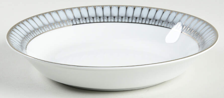 Arcades Grey Platinum Soup/Cereal Bowl by Philippe Deshoulieres-1