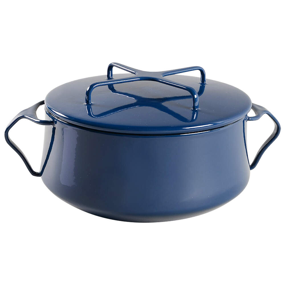 Kobenstyle Blue (Midnight-Blue) 2 Quart Metal Covered Casserole by Dansk-1