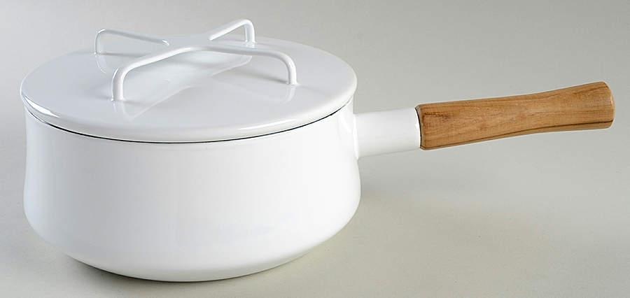 Kobenstyle White (Newer, 2012) 2 Quart Metal Covered Saucepan by Dansk-1
