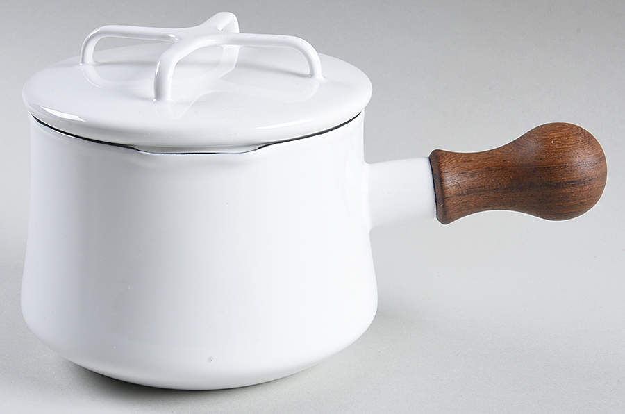 Kobenstyle White (Newer, 2012) 1.0 Quart Metal Covered Saucepan by Dansk-1