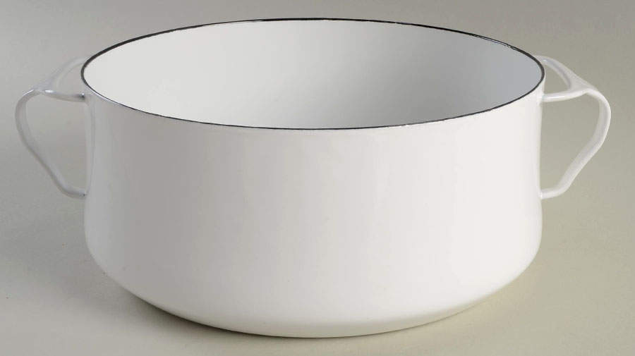 Kobenstyle White (Newer, 2012) 4 Quart Metal Casserole No Lid by Dansk-1