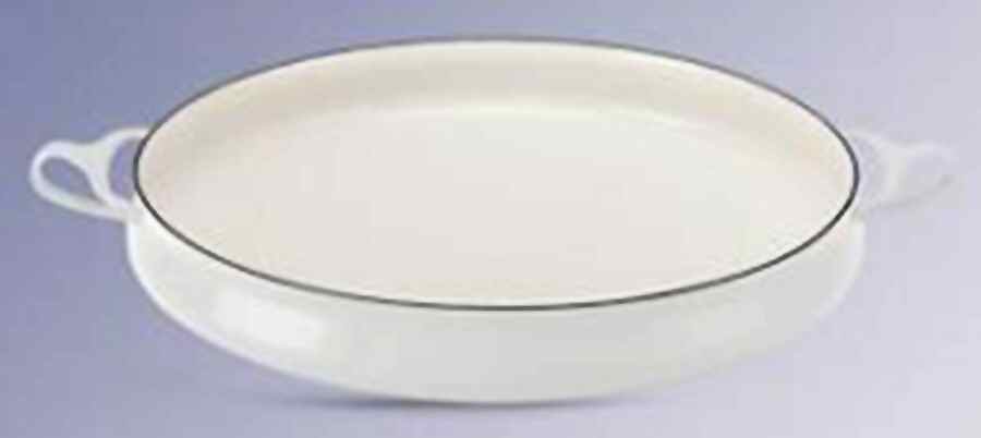 Kobenstyle White (Newer, 2012) 13" Metal Buffet Server by Dansk-1