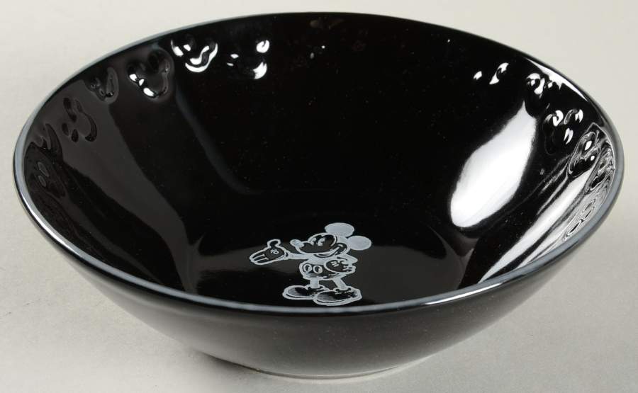 Gourmet Mickey (Black & White) Soup/Cereal Bowl by Disney-1