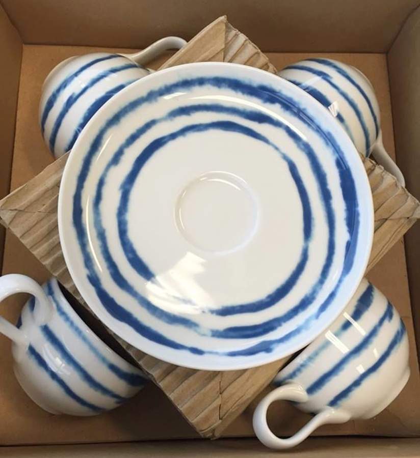 Jinshi Flat Cup & Saucer Set by Designers Guild-1