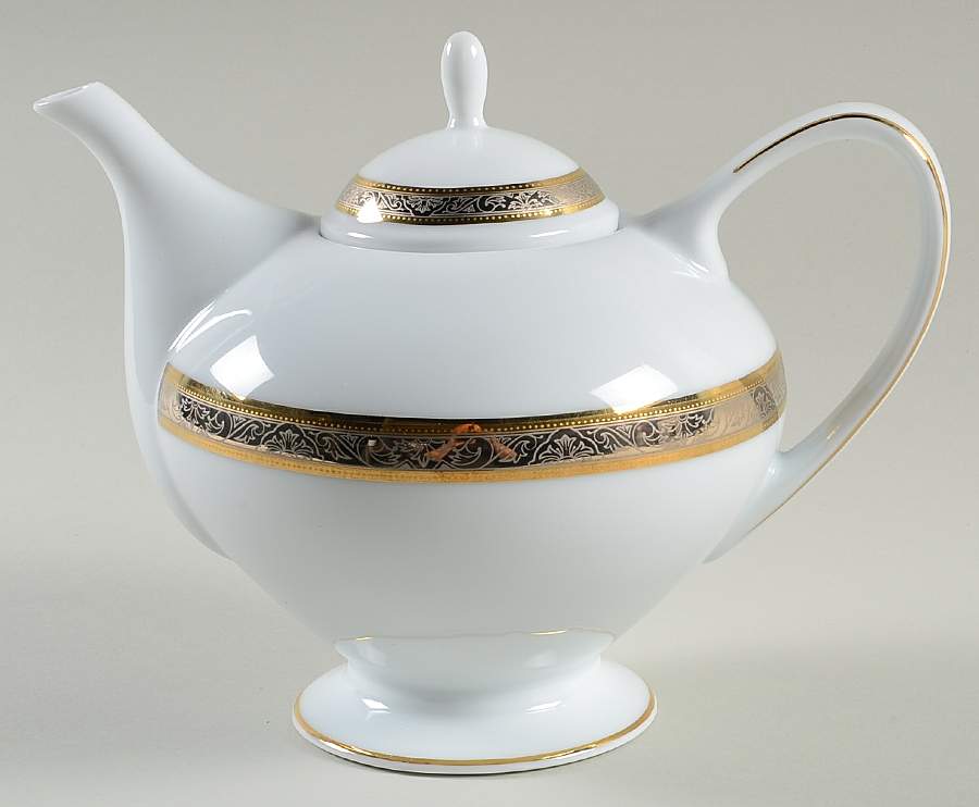 Golden Platinum Teapot & Lid by Dankotuwa-1