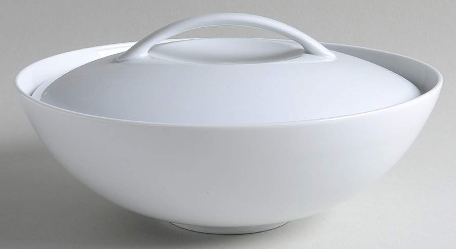 White Coupe Round Covered Vegetable by Denby-Langley-1