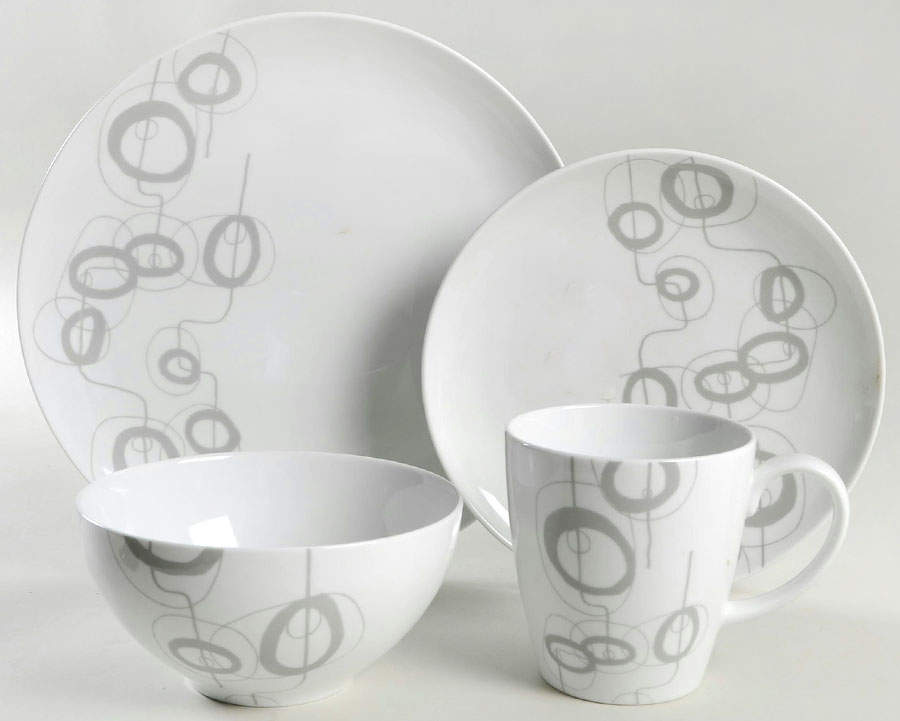 Shake Grey 4 Piece Place Setting by Dansk-1
