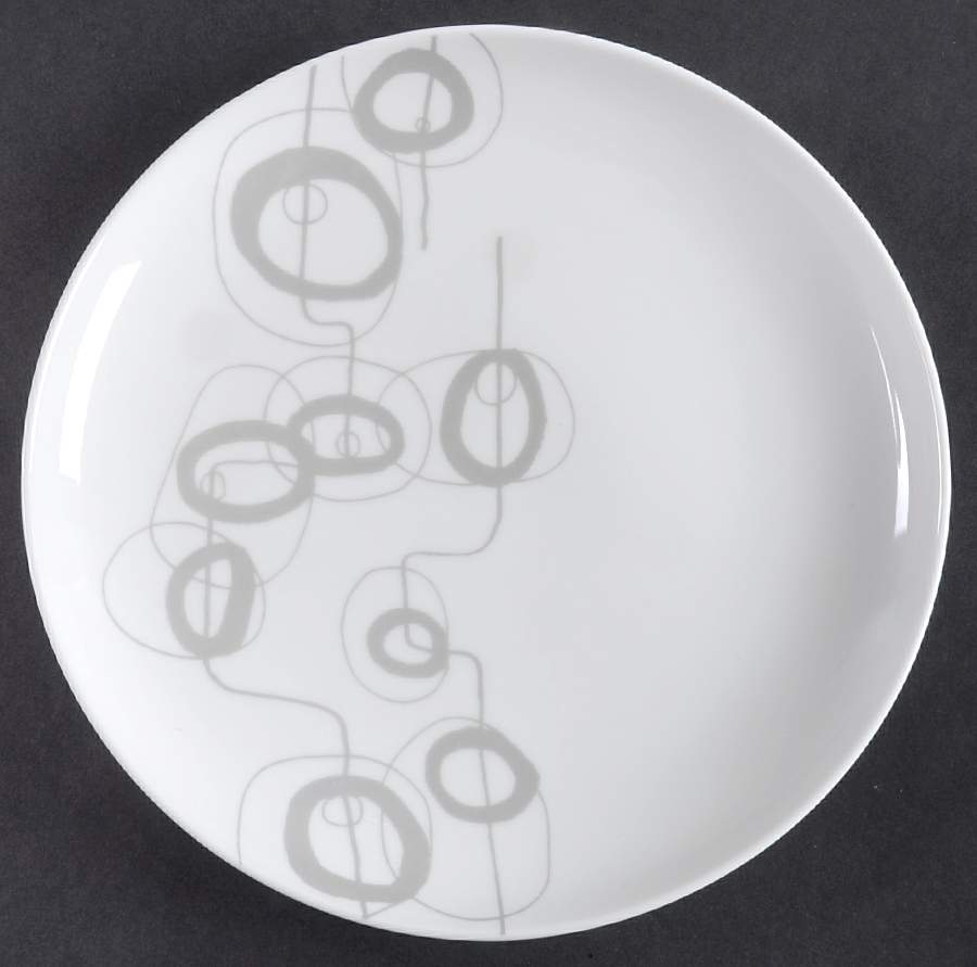 Shake Grey Salad Plate by Dansk-1