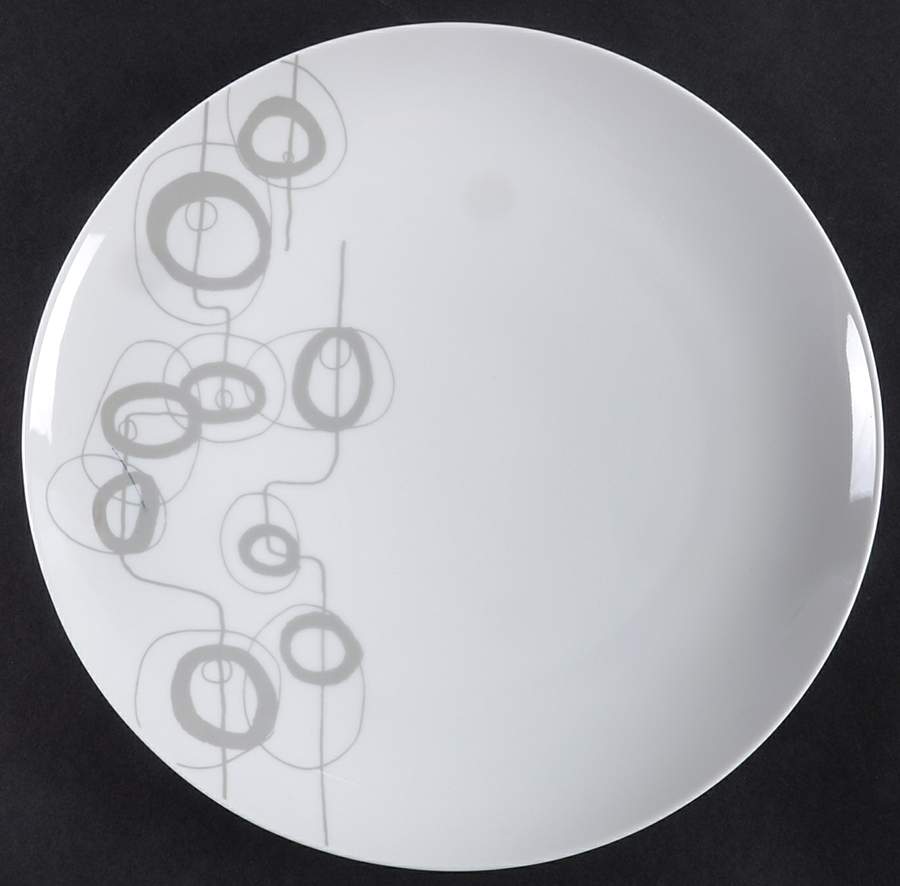 Shake Grey Dinner Plate by Dansk-1