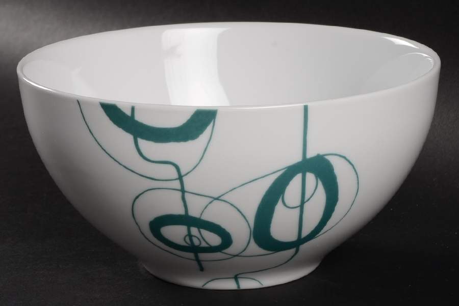 Shake Teal Soup/Cereal Bowl by Dansk-1