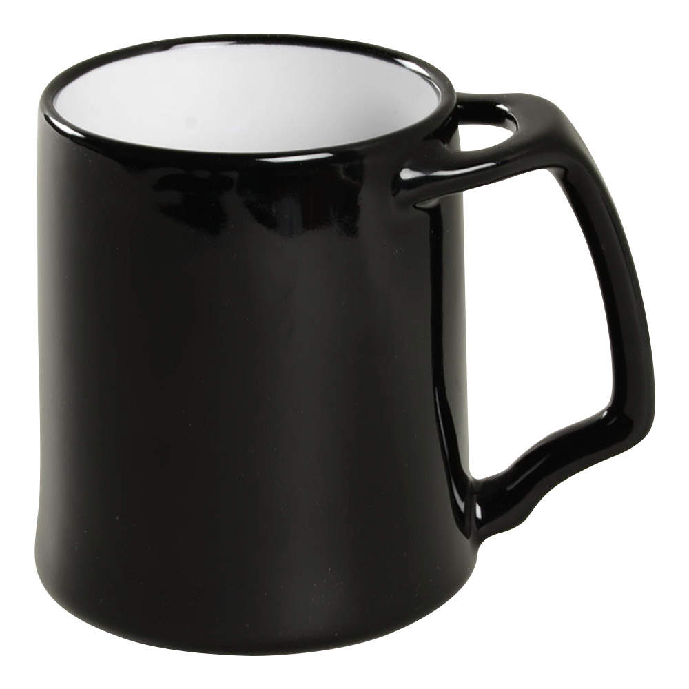 Kobenstyle (Black Outside and Bottom, White Inside Mug by Dansk-1